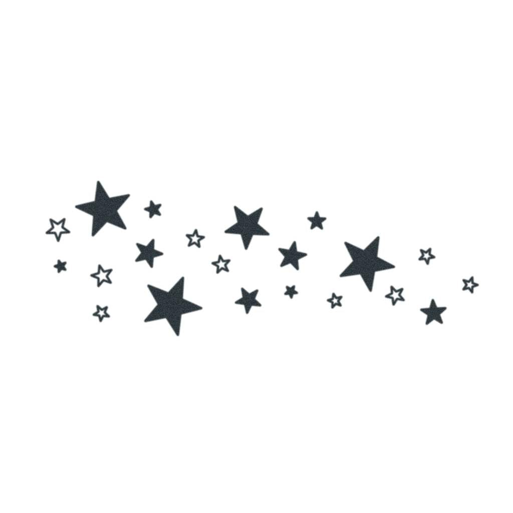 Sparkly Stars Temporary Tattoo – TattooIcon